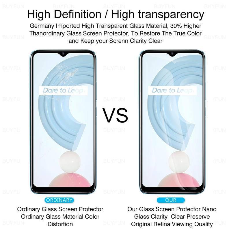 realmi c21 glass 2pcs tempered glasses for realm realme c21 c 21 y c21y c 11 c11 2021 protective glass screen protectors film