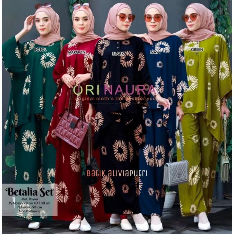 SEA - COD✅SETELAN WAKA WAKA RAYON / SETELAN BUSUI / WAKA WAKA CP / ONE SET RAYON PREMIUM / SET WAKA 