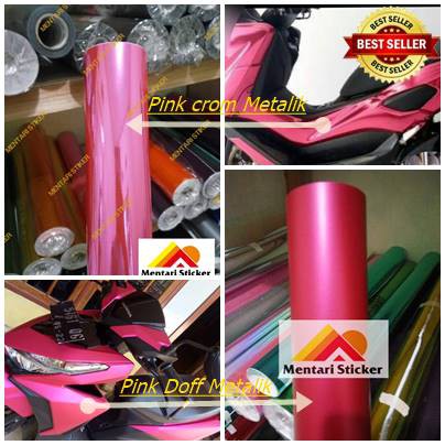 STIKER SKOTLET CROME METALIK/STIKER SKOTLET MOTOR