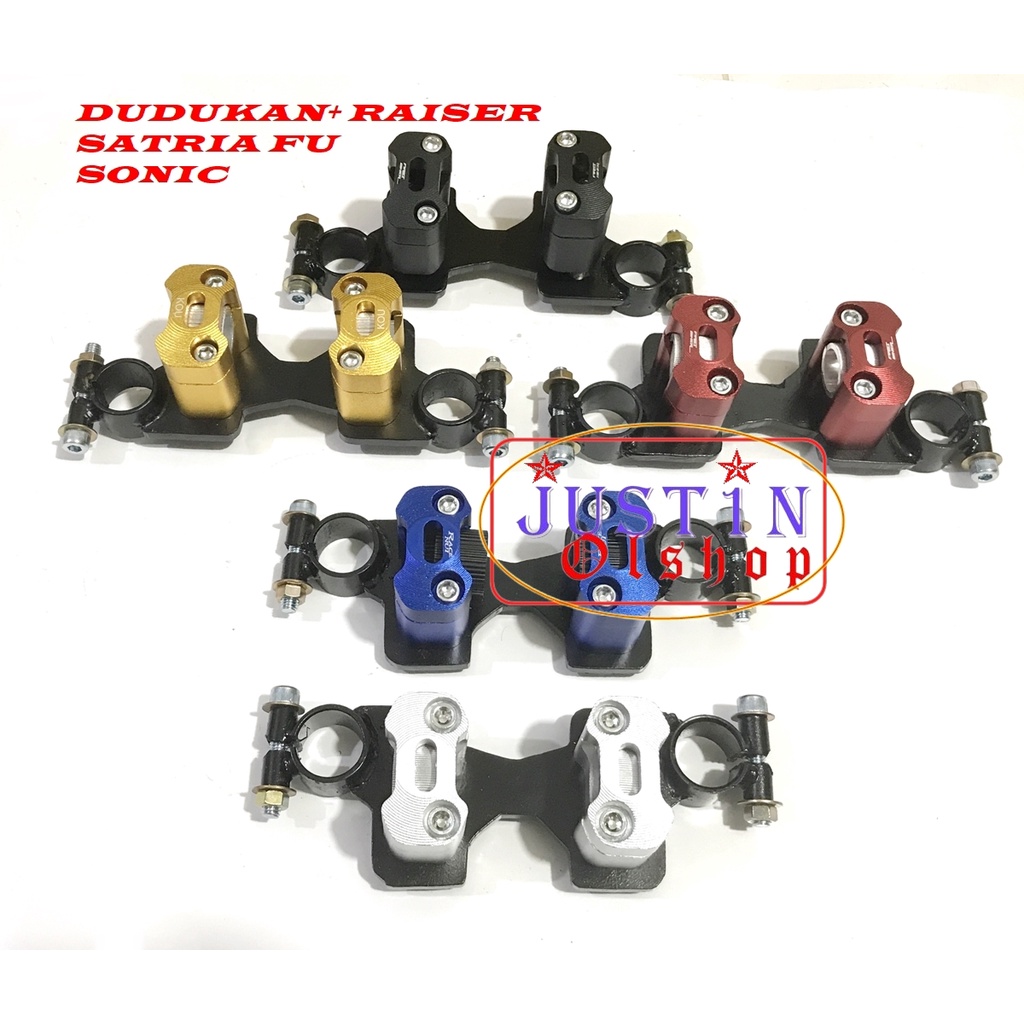 BREKET STANG+RAISER  SONIC 150CC-SATRIA FU 150CC RAISER STANG+DUDUKAN STANG RZR HONDA SONIC SATRIA F