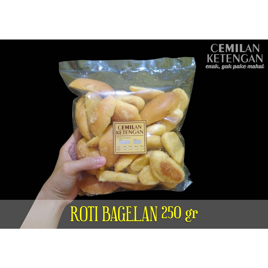 

ROTI BAGELAN 250 GR/CEMILAN KETENGAN