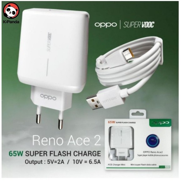 Charger Oppo Reno Ace 2 65W SuperVooc Casan Oppo Micro Usb / Type C Travel Charger