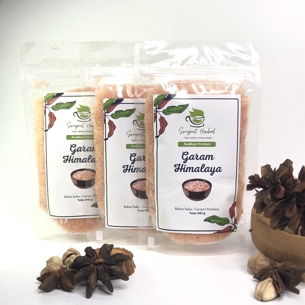 100gr Garam Himalaya Himalayan Salt Murni Kualitas Premium Rempah JSR Sruput Herbal [COD]