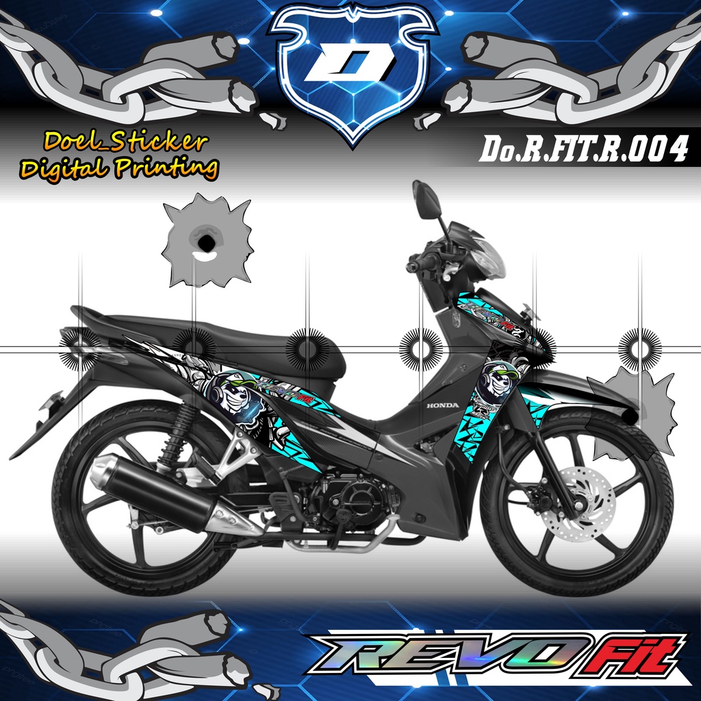 Sticker Striping Lis Variasi REVO FIT 2012/REVO ABSOLUTE R DOEL 004 PANDA