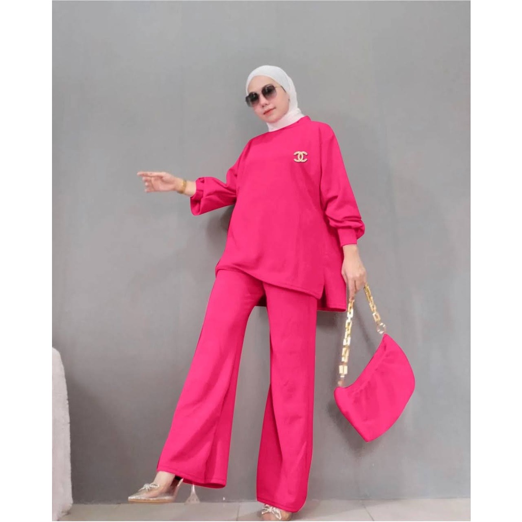 ELDE 12 - SET RONA (XL - XXL - XXXL) JUMBO BAHAN KNIT IMPORT TEBAL + CELANA, NO BROSS