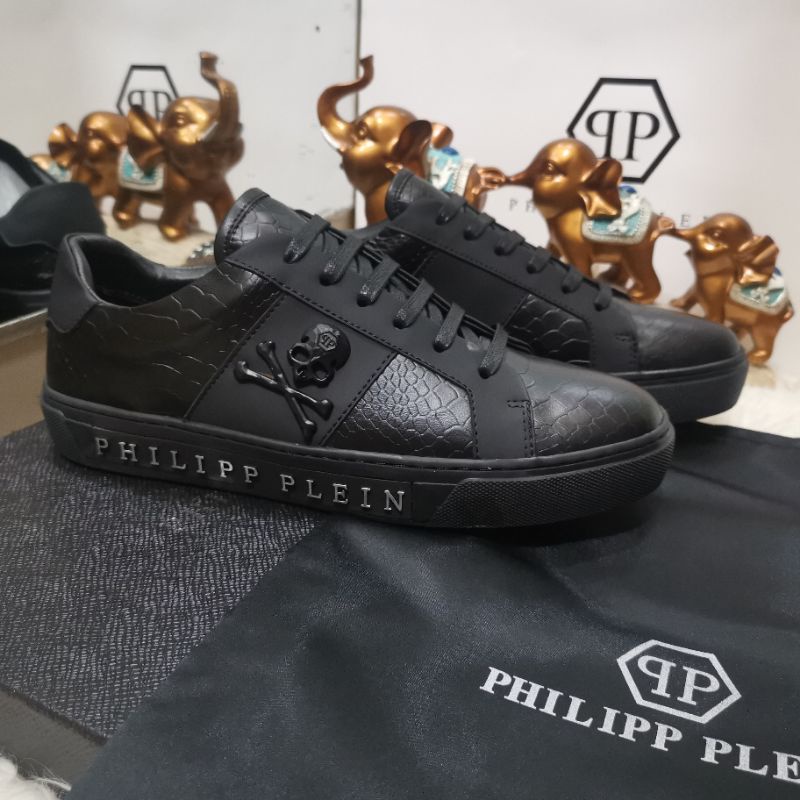 sepatu cowok pp sneaker pria philipp plein low top branded men shoes run away new P1SHOES