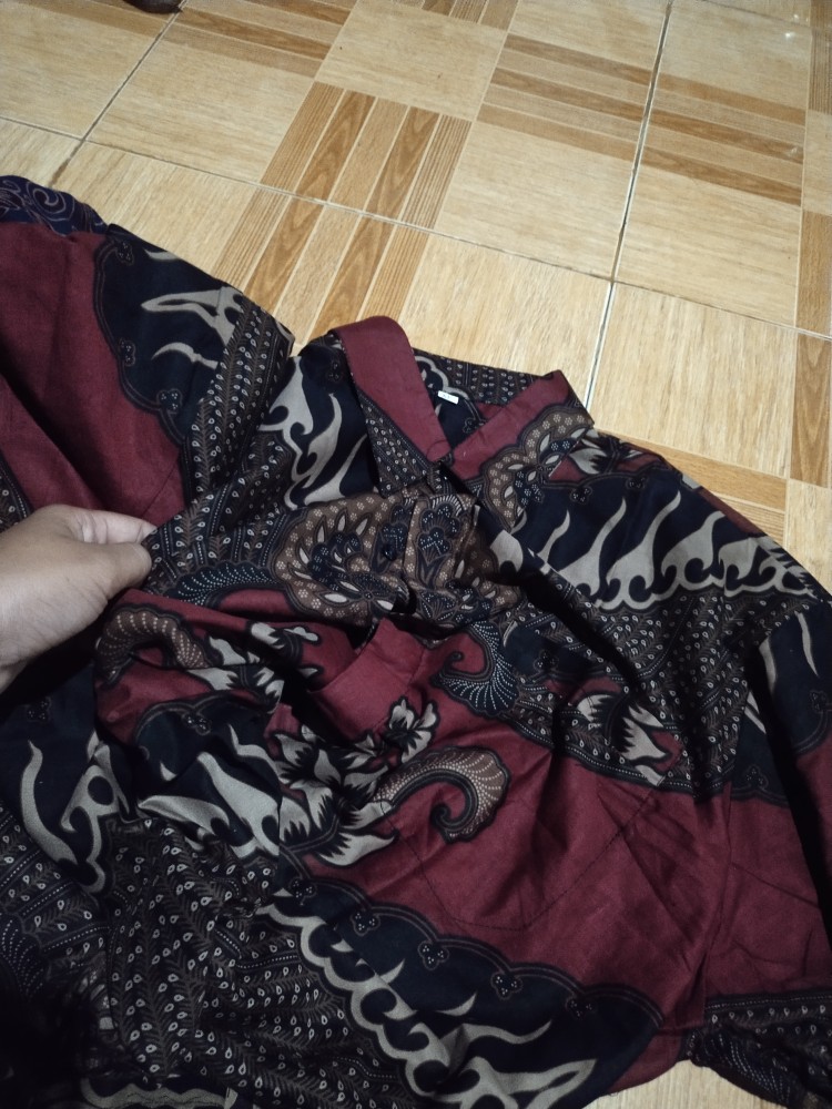 Size M L Xl Xxl Bswart Batik Hrb026 Kenongo Hem Pendek Padi Pekalongan M L Xl