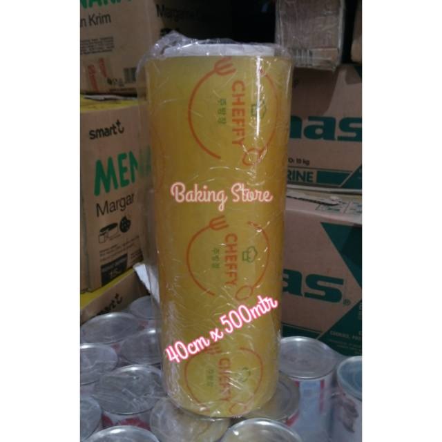 Plastik Wrapping - Cling Wrap Cheffy 40cm x 500 mtr - Gosend/Grab Only!!! !!!