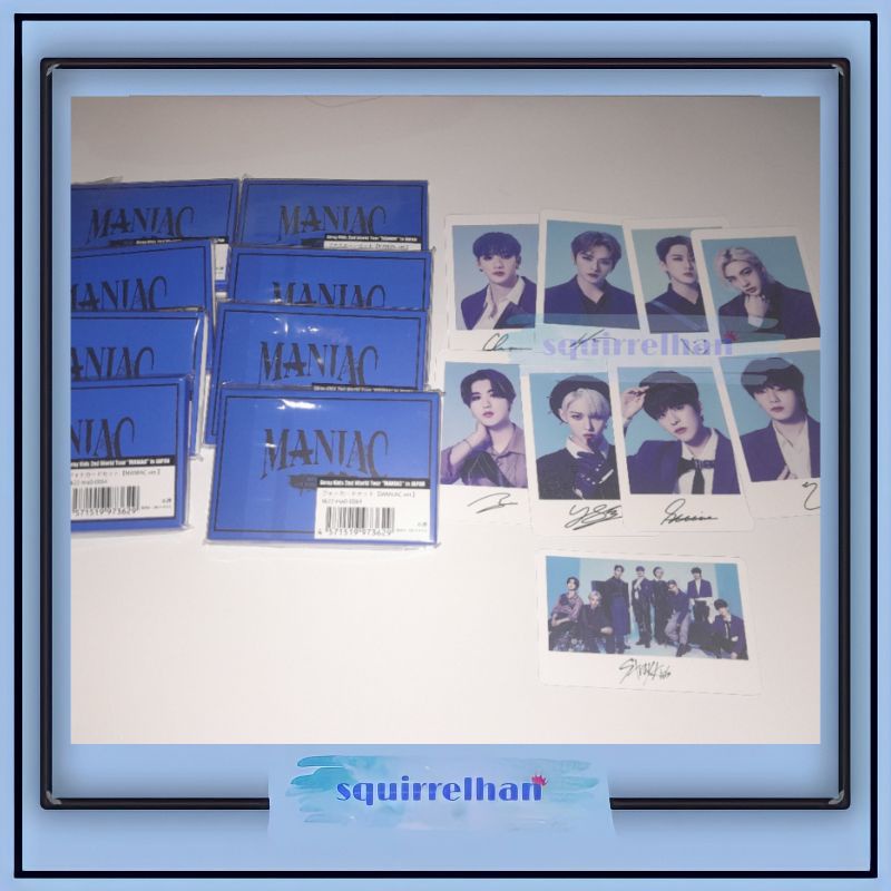 [READY STOCK] PC PHOTOCARD JAPAN STRAY KIDS MANIAC VERSION 2 BANG CHAN LEE KNOW SEO CHANGBIN HAN JIS