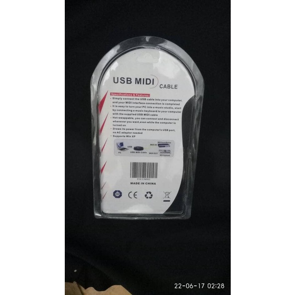 Kabel usb to midi Original