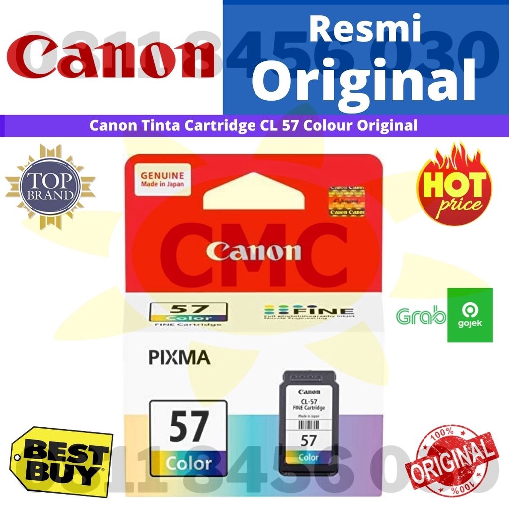 TINTA CANON CL57 COLOUR CL 57 CL-57 REGULER Original