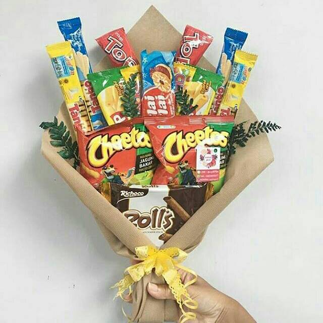 

Bouquet Snack Kain Request Warna (snack random)