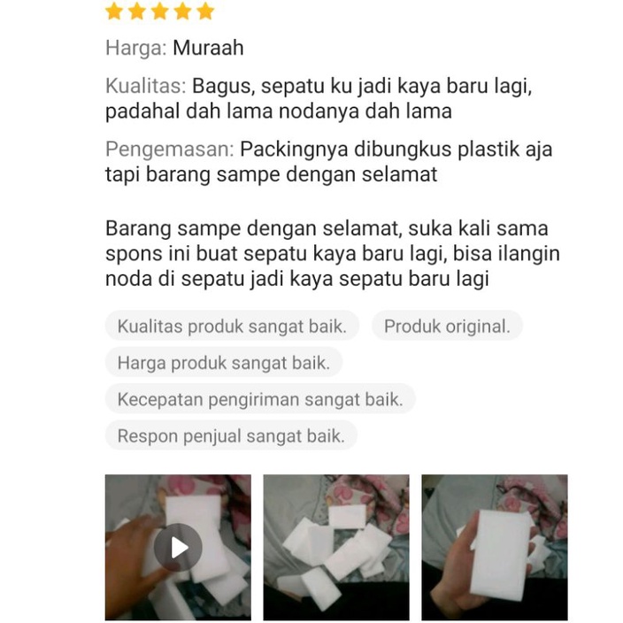 NANO BUSA PEMBERSIH SERBAGUNA / MAGIC SPONGE / SPONS AJAIB