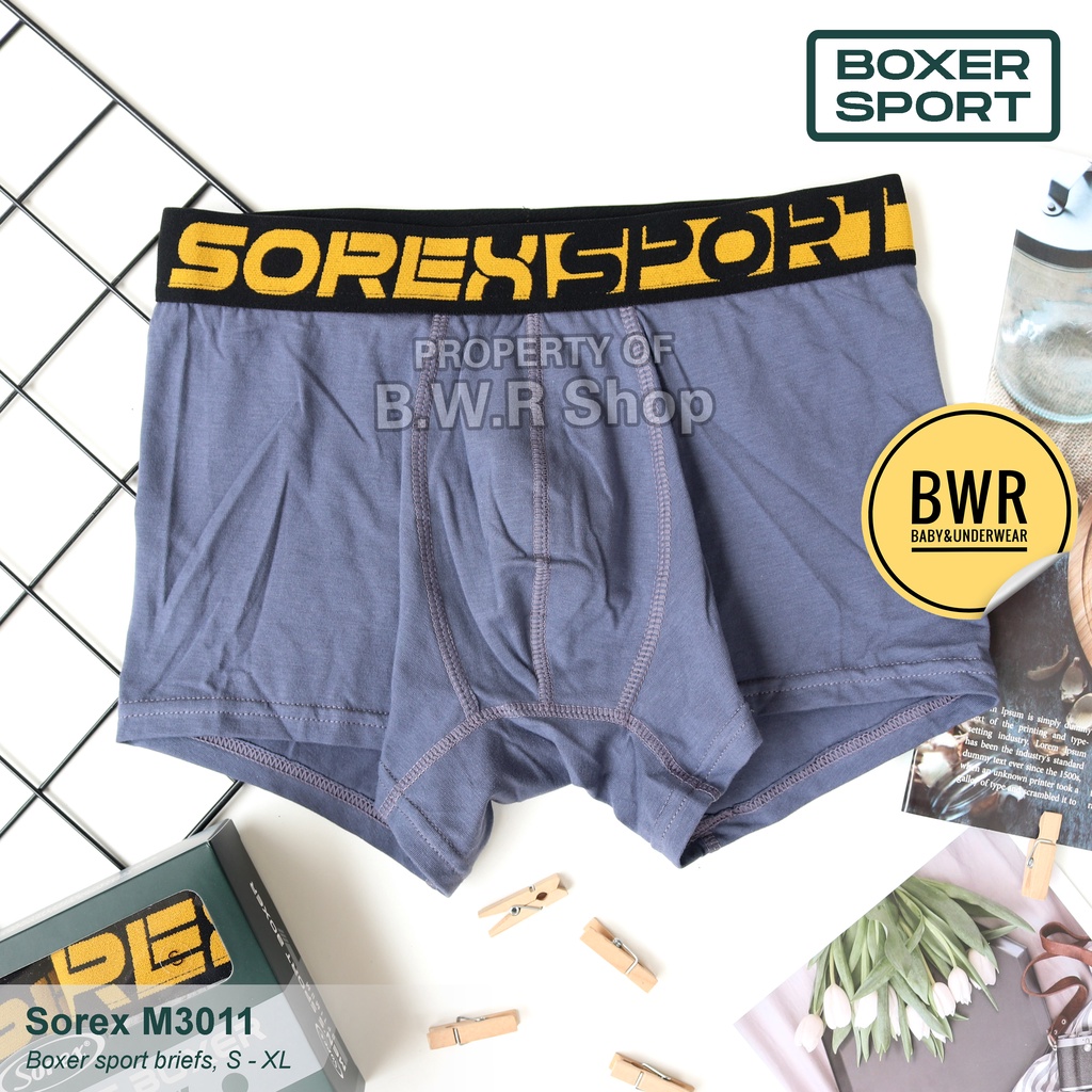 [ 3pc ] CD BOXER Sorex M3011 Sport / 3011 Celana Dalam Boxer Pria Underwear Sempak Pria Premium - Bwr