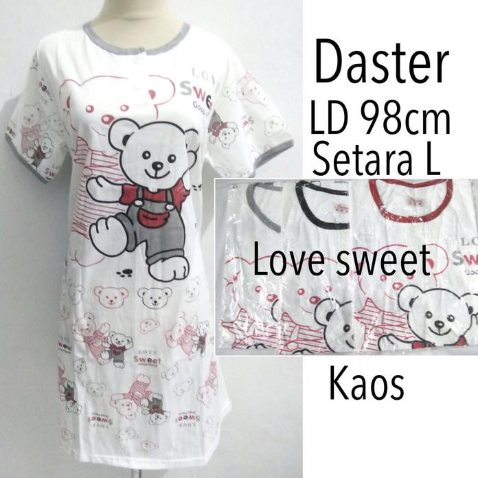 Daster Baju Tidur Dewasa Wanita Kaos Adem