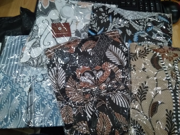 Tey-17 Batik Wanita Asj Sa Hrb026 Kenongo Kemeja Tosca Pendek