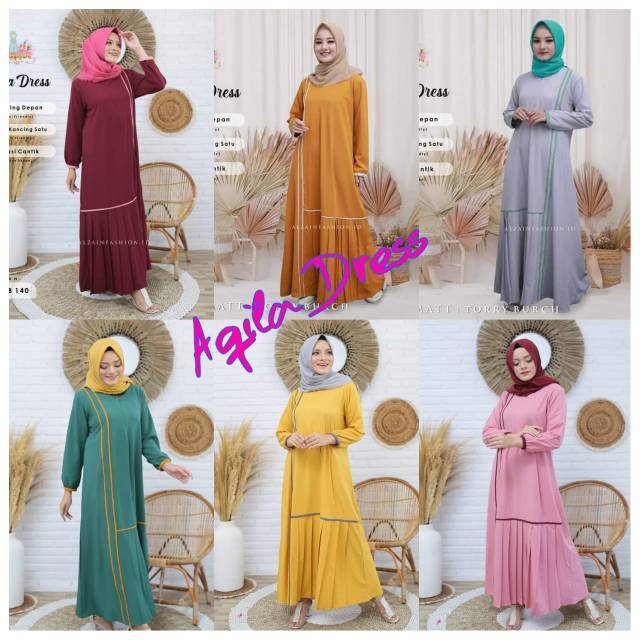 Aqila Dress Gamis by Alzain
