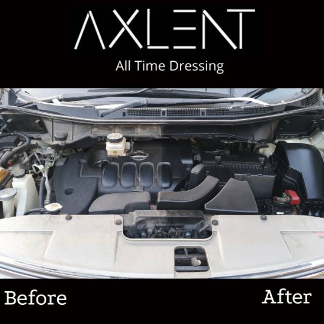 AXLENT ALL TIME DRESSING Penghitam Pengkilap Plastik &amp; Karet 330 ml