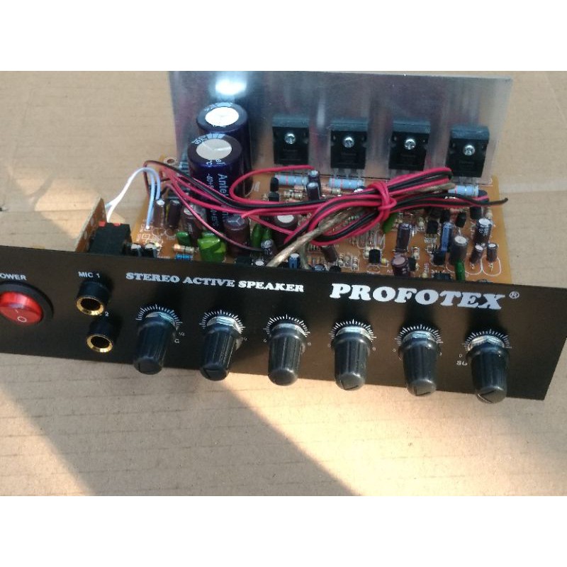 Promo Kit Ampli Speaker Aktif Stereo Echo Mic karaoke 2 chanel Plus Filter Subwofer