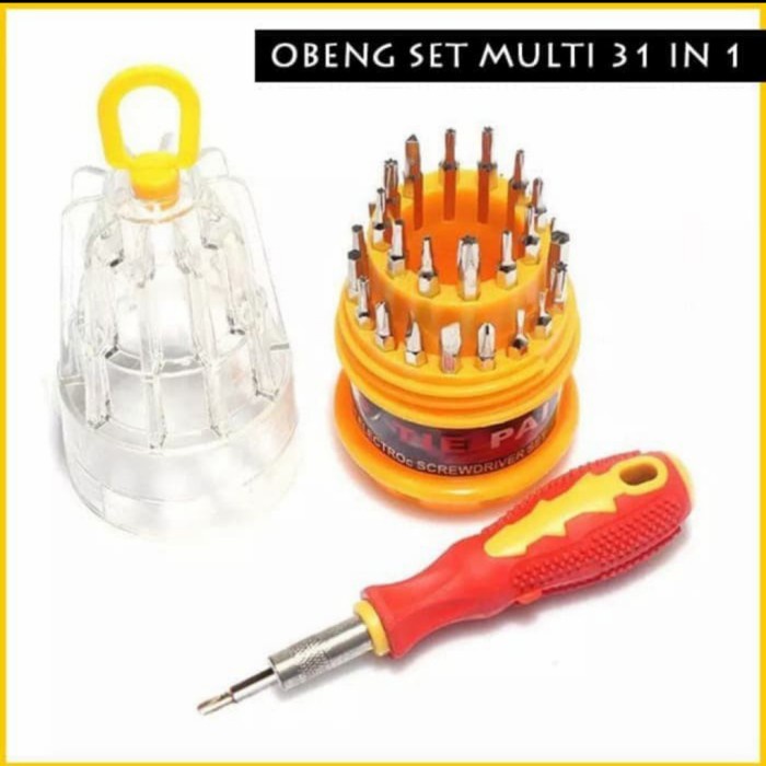 Obeng Set 31 in 1 Multifungsi Tool Kit Set PC HP Laptop Android GROSIR