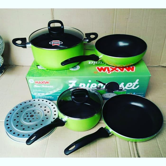 Maxim New Halania 7 Piece Set / Paket Alat Masak Halal MUI Anti Lengket