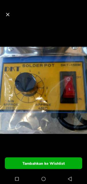 solder pot kecil 150watt alat untuk memasak timah