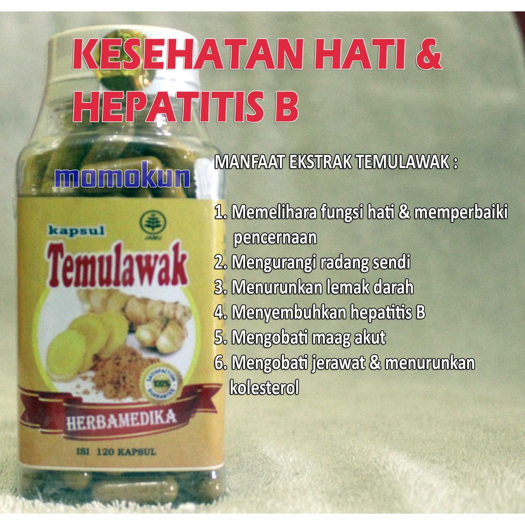 Obat Herbal Hepatitis B Dan Kesehatan Hati Ekstrak Temulawak Herbamedika Shopee Indonesia