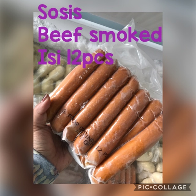 

Sosis smoked beef isi 12pcs jumbo TERMURAH!!!