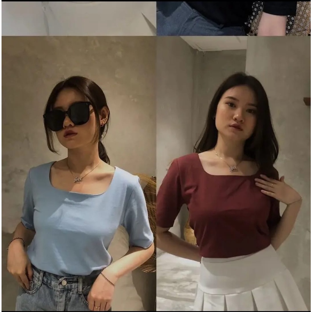 MakeGrosir - Martina BASIC JERSEY T-shirt Korean