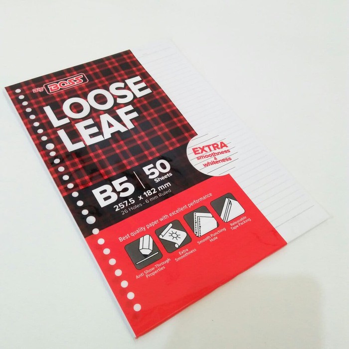 

Isi Binder Loose Leaf Big Boss B5-50 & B5-100 / Termurah / Stationery / Bayar Di Tempat