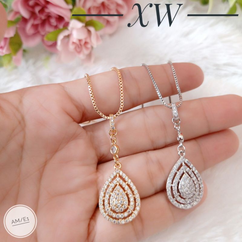 Kalung Oval Fashion Gold/Silver XW28042108