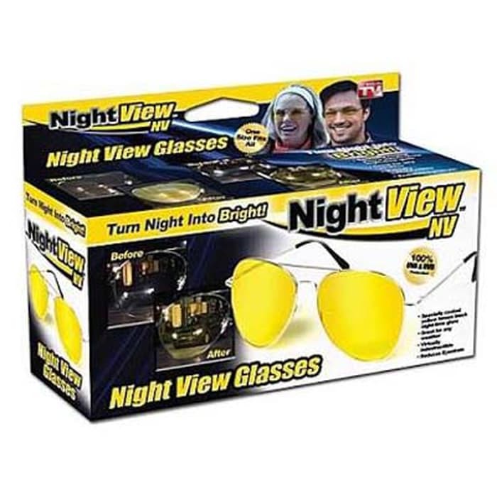 Night View Clip Ons : Kacamata Klip On Anti Silau Saat Malam-2