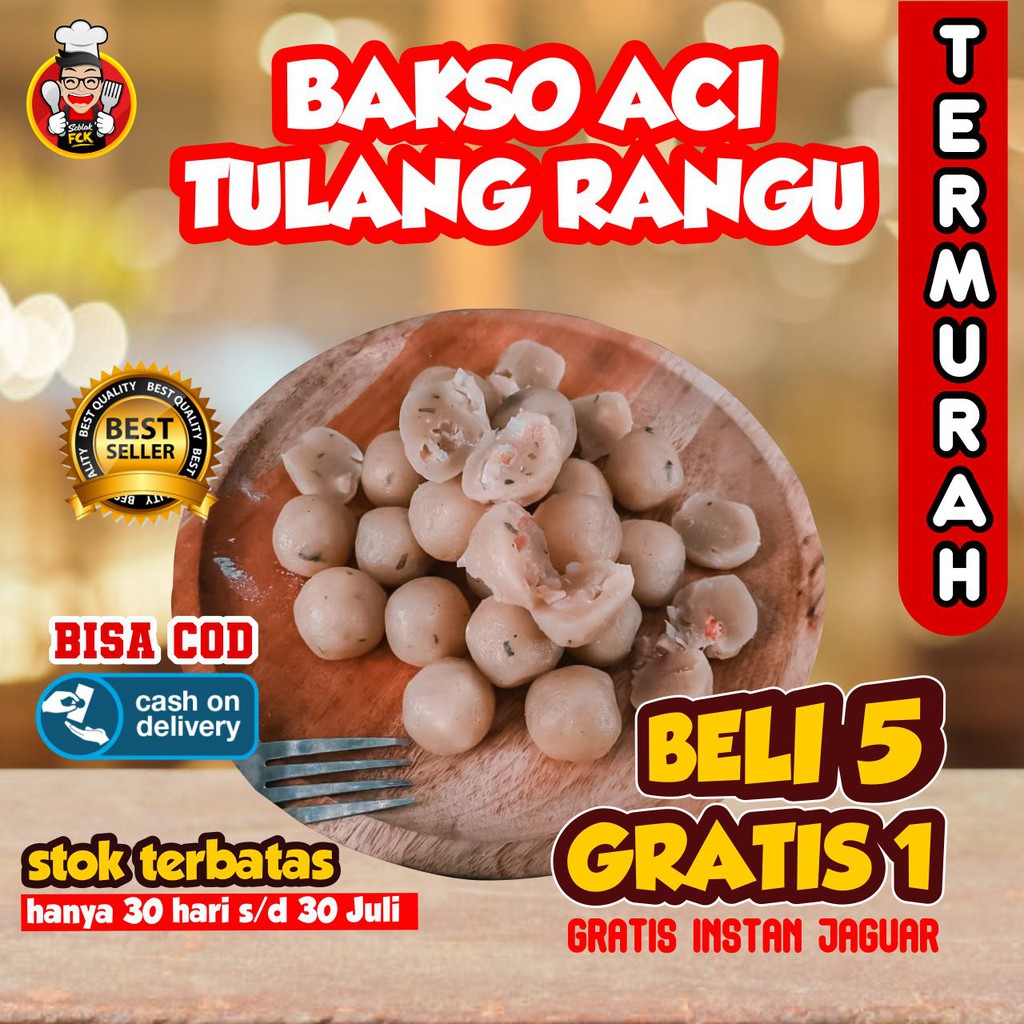 PENTOL ACI MENTAH JAGUAR 20Biji TERMURAH ALL VARIAN ISI BASO ACI BOCI BAKSO ACI BELI 5 GRATIS 1