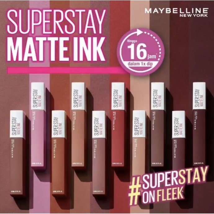 Maybelline Superstay Matte Ink Liquid Matte Lipstick Make Up / superstay matte ink /maybelline superstay matte/ Maybellin Lipcream-8