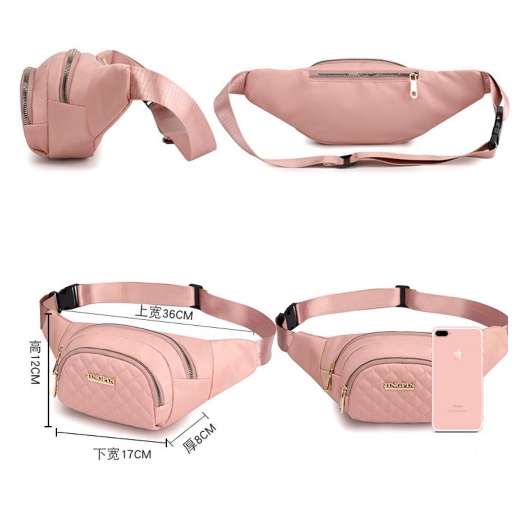 TAS SELEMPANG WANITA WAIST BAG VANVEN JINGPIN TA653P3 FASHION SLINGBAG PINK DADA BAHU KOREA KEKINIAN REMAJA CEWEK MURAH SIMPLE CASUAL IMPORT BATAM BRANDED PREMIUM