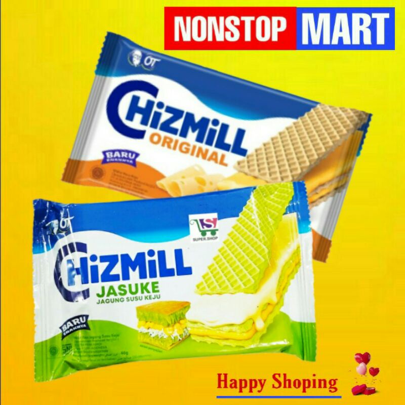 

CHIZMILL wafer keju 1 pack isi 10 x 46 gram