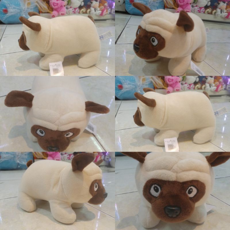 Boneka anjing buldog anjing kecil lucu