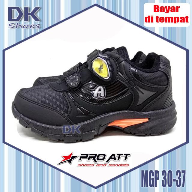 Sepatu Sekolah Pro ATT MGP MGA 28-37 Hitam Magnet Anak Laki