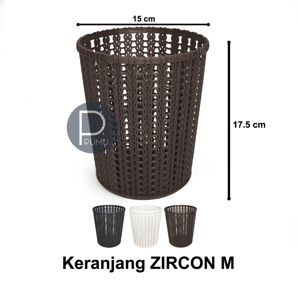 Keranjang Serbaguna - Keranjang Plastik - Tempat Spatula - Wadah Sutil - Keranjang Bulat - Keranjang Kecil - Zircon M