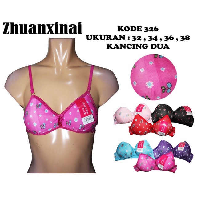 Sport Bra Pakaian Dalam Wanita Tanpa Kawat dan Busa High Quality Tanpa Kawat Dan Busa Merk Guffy