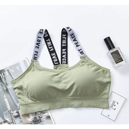 [ LINGERIE MASTER ] - (B-26) BH Sport Bra Push Up Gym Fitness Zumba Jogging BH-B-26 Hijau