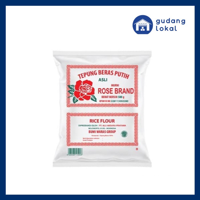 

Ketan-Beras-Tepung- Tepung Beras Rose Brand 500 Gr -Tepung-Beras-Ketan.