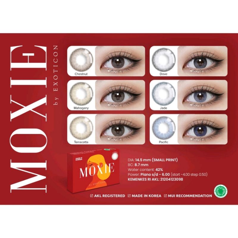 Softlens X2 MOXIE 14.5 MM by EXOTICON / Softlen Soflen Warna Normal