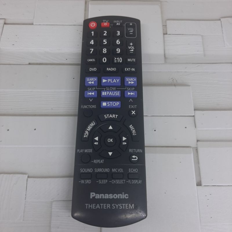 REMOTE REMOT HOME TEATER PANASONIC ORIGINAL ASLI