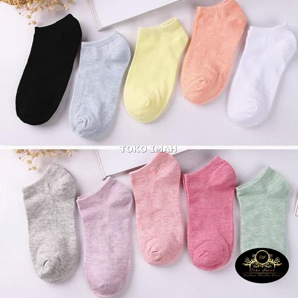 KAOS KAKI POLOS SEMATA KAKI IMPORT KAOS KAKI ANGKLE WARNA WARNI BISA COD