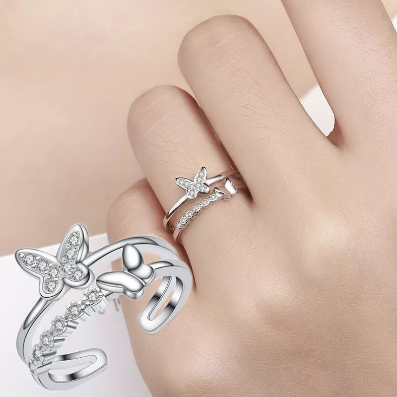 Roselife Vintage Charm simple Ring for Girls Women Fashion Finger Cuff Jewelry 1 Pc