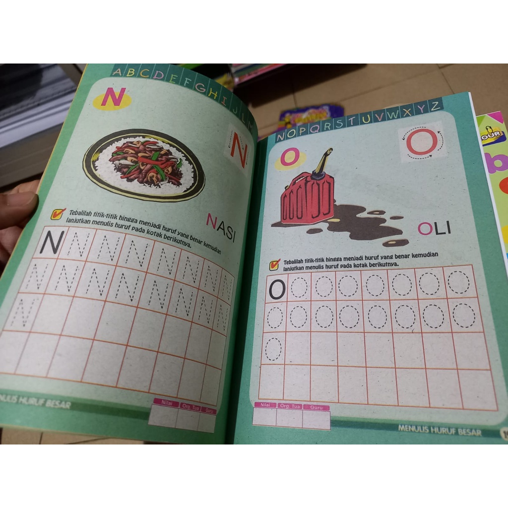 Buku Anak Pintar Menulis Huruf Kecil dan Huruf Besar (FULL COLOR)