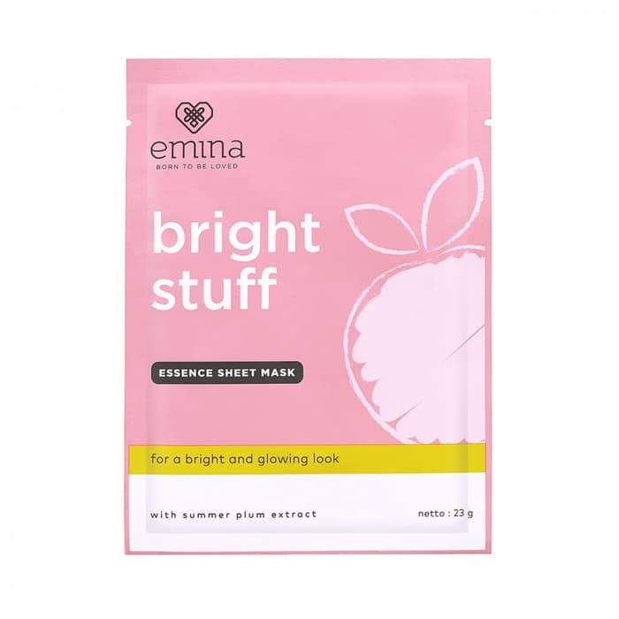 EMINA Bright Stuff Essence Sheet Mask / Masker Wajah Emina