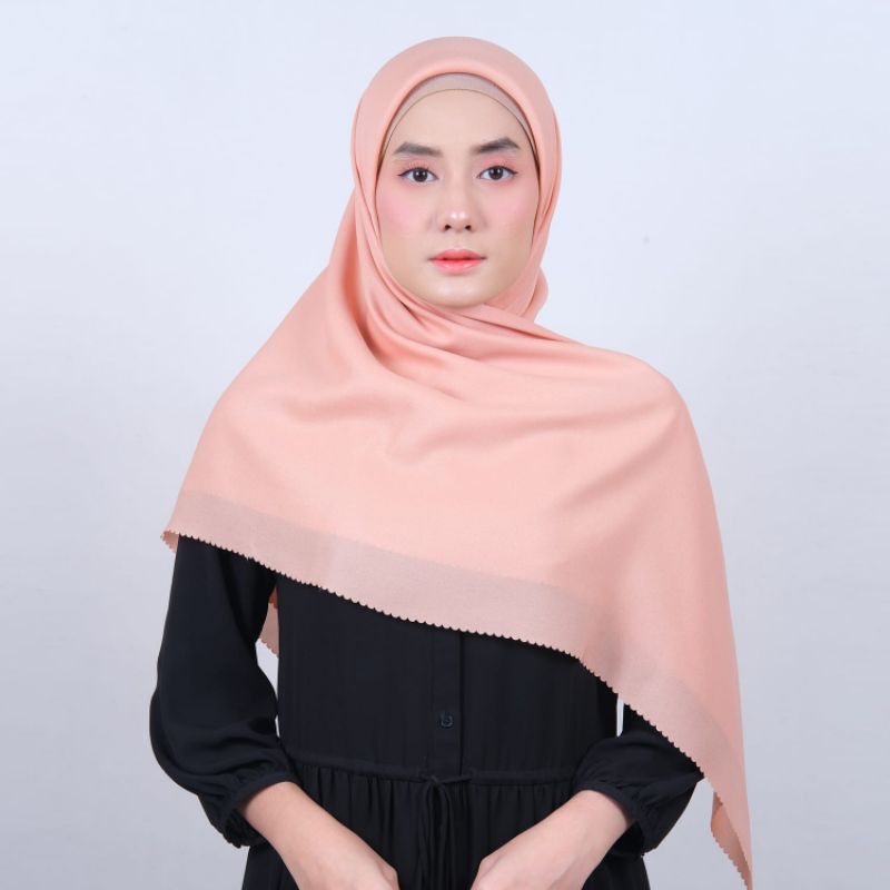 Shinar Glamour Ansania Laser Cut Premium - Jilbab Hijab Kerudung Segiempat Sinar Glamor Luxury Plain