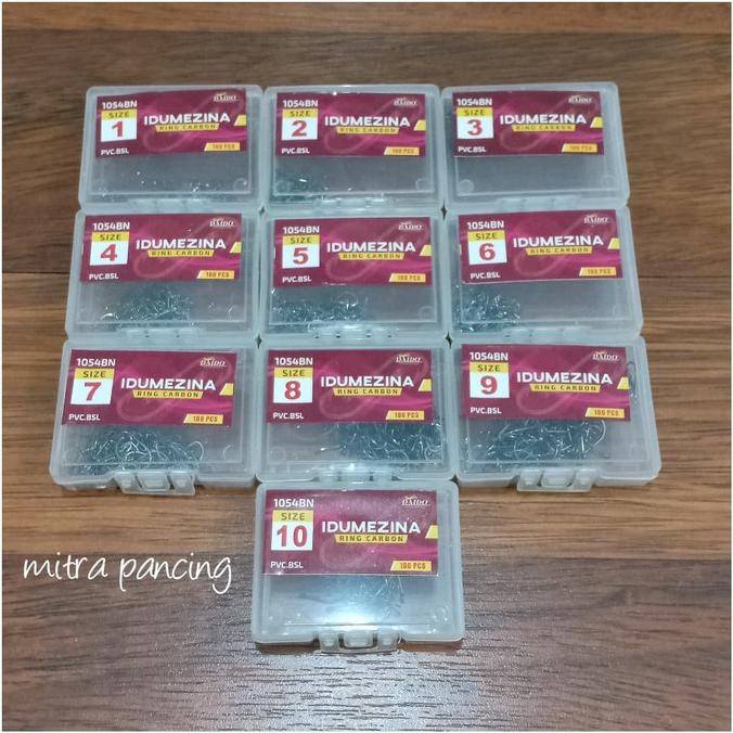 mata kail pancing carbon kotak ukuran kecil no 1 sampai 10